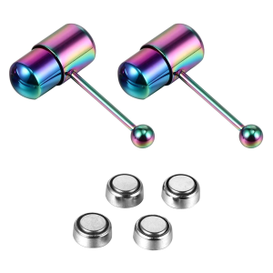 Stainless Steel Vibrating Tongue Nipple Piercing Vibrator