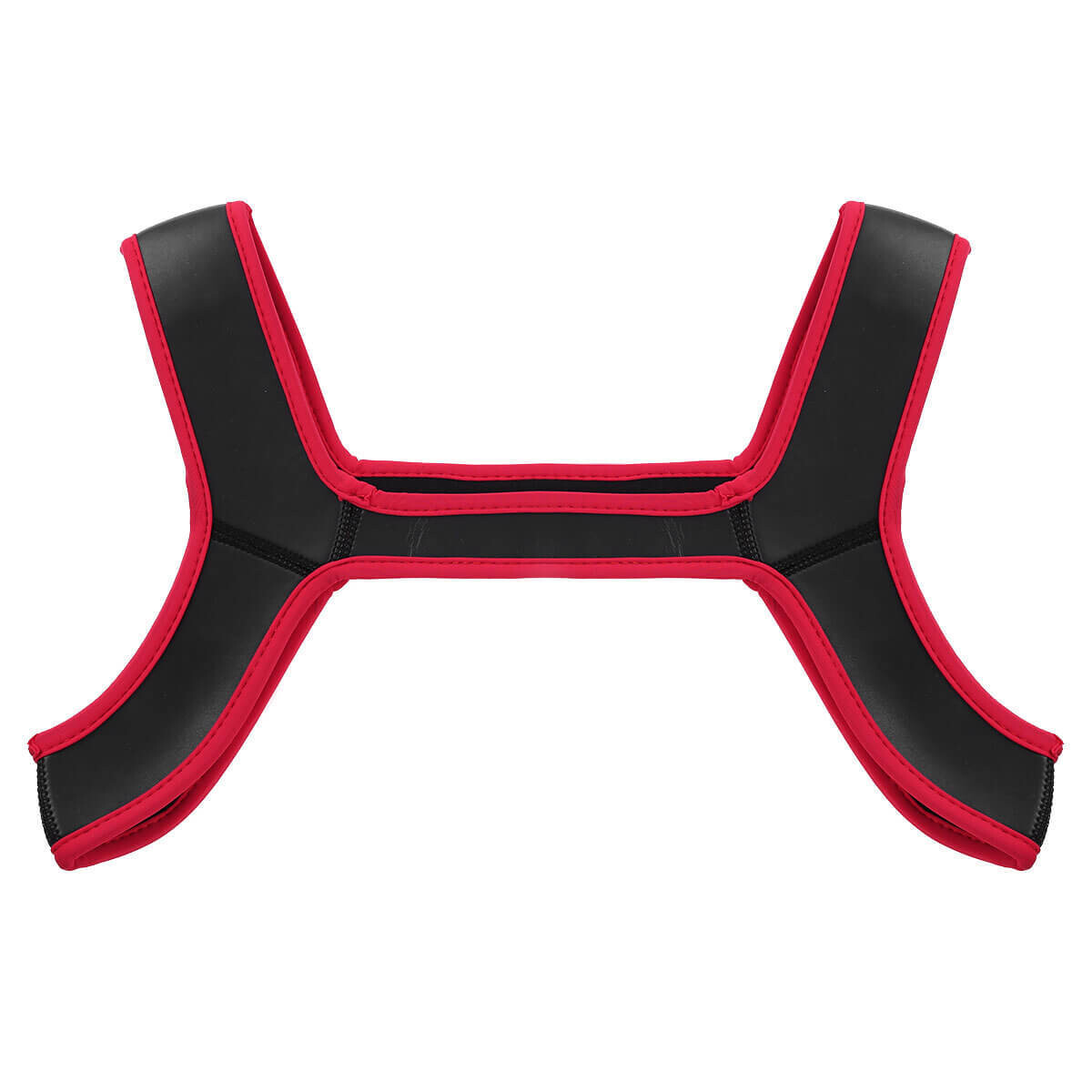 Fetish Play Neoprene Bulldog Style BDSM Chest Harness Red 5