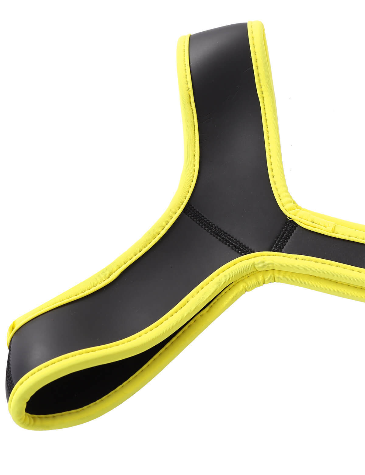 Fetish Play Neoprene Bulldog Style BDSM Chest Harness Yellow 3